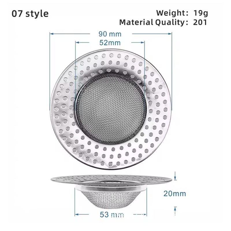 Stainless Steel Sink Strainer for Kitchen & Bathroom – Mesh