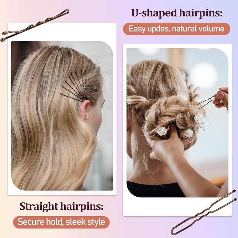 Kit de 385 Piezas de Horquillas y Pasadores para Cabello