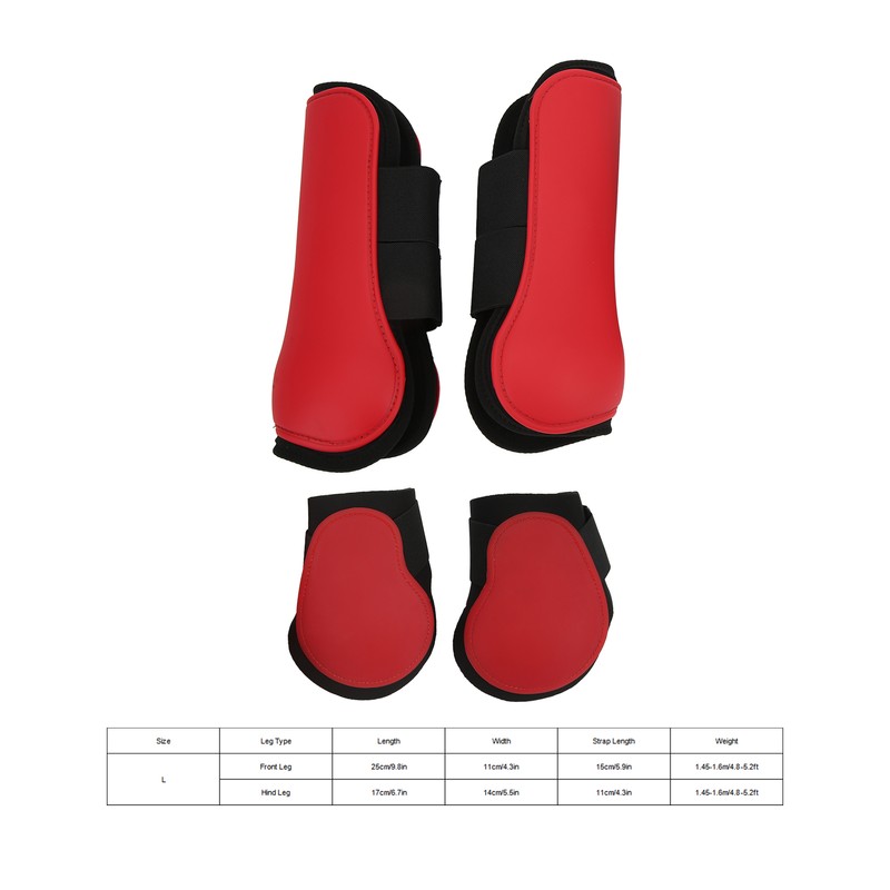 4 Pcs Horse Tendon Boots Set Soft Anti Slip Cushioning