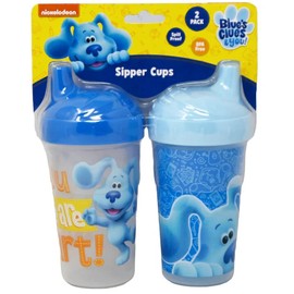 Nickelodeon Toddler Sippy Cups for Girls/Boys | 2pk HARD SPOUT SIPPER CUPS BLUES CLUES