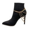 Women Fashion Jewelry Boot Bracelet Shoe Charm Gold Metal Chain