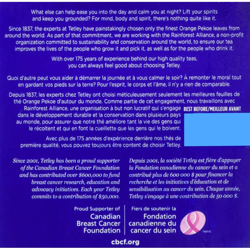 Tetley Orange Pekoe Black Tea - 36 Tea Bags, 113