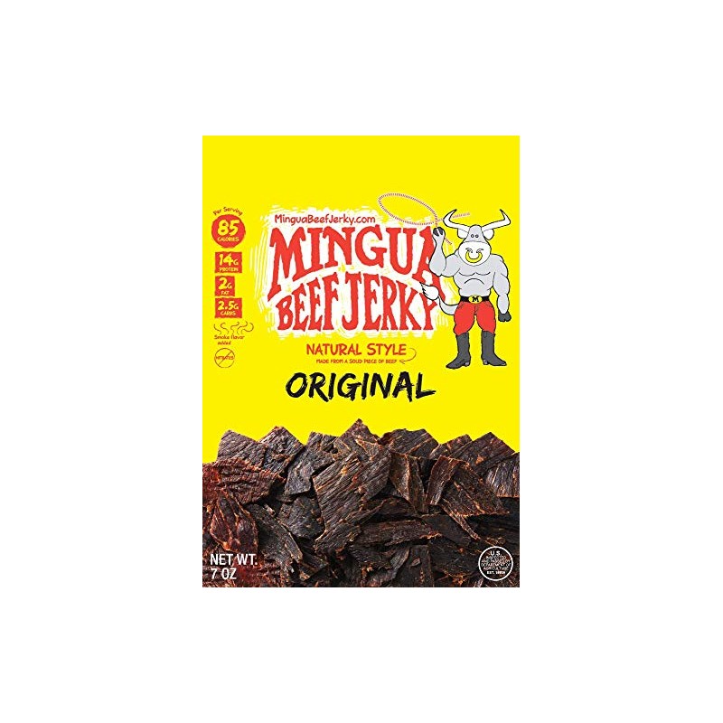Mild Mingua Beef Jerky - Four (4) Bags 7 oz