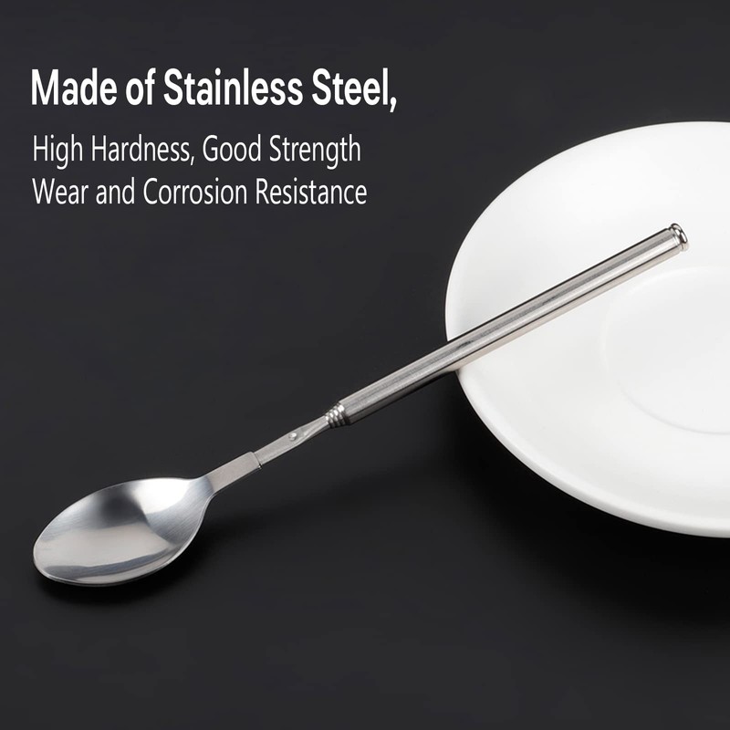 Stainless Steel Telescopic Spoon – Extendable Long Handle Spoon for