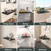 Clikuutory Black Wall Mounted High Gloss Folding Table 23.6" L