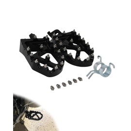 JFG RACING Dirt Bike Pegs,Dirtbike Widen Dirt Bike Foot Pegs Pedals Rests CNC for KX250F 06-18/KX250 19-22/KX450F 07-18/KX450 19-23/KLX450R 08-13/KX250X 21-23/ KX450X 21-23-Black