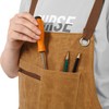 ZJMTOCYU Durable and Waxed Canvas Tool Apron for Professionals, Adjustable
