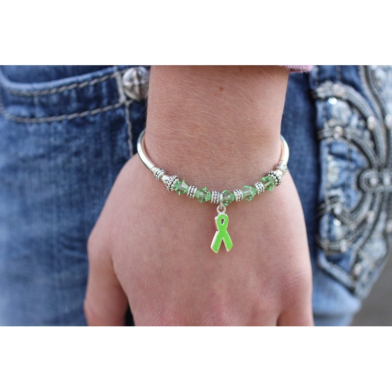 Awareness Charm Bracelet (Lime Green)