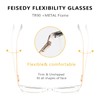FEISEDY Blue Light Blocking Glasses Computer Glasses Women Men Cateye