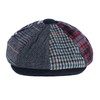 Epoch hats company Men's Multi Patchwork Newsboy Cap, Medium, Gray