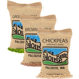 Certified Glyphosate Residue Free Garbanzo Beans, Brown Lentils and Green Split Peas | 15 total LBS | Non-GMO Project Verified | 100% Non-Irradiated | Certified Kosher Parve | USA Grown | Field Traced