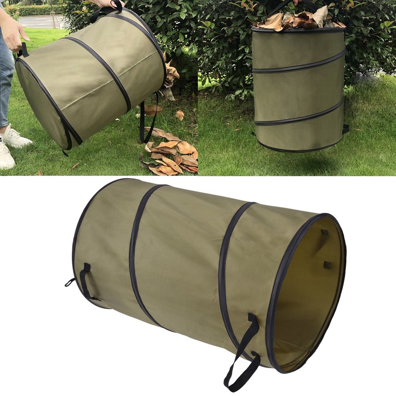 113L Collapsible Trash Can 30 Gallon Recycling Large Leaf Garbage