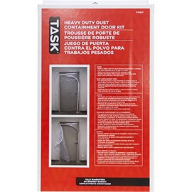 Task T74517 Heavy Duty Dust Containment Kit, for Use with Up to 8 H X 4 Ft W Door Openings, Poly