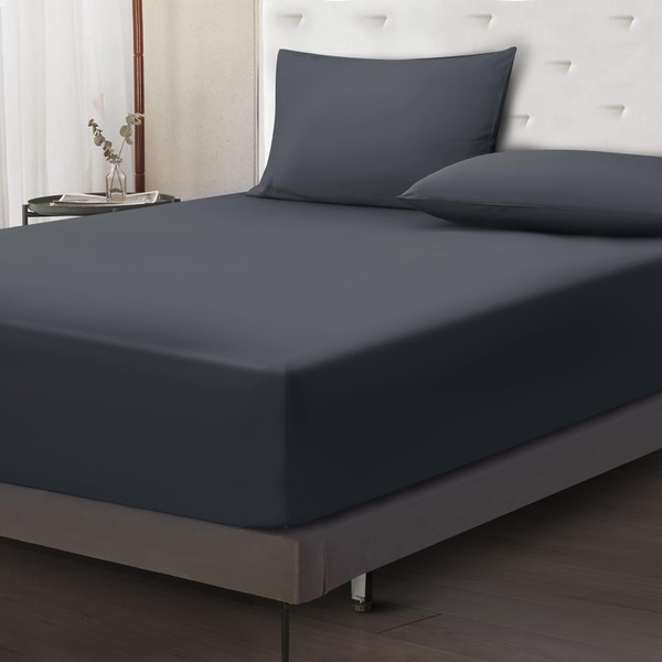 Moonlight Bedding Fitted Sheet 40 Cm Extra Deep Pocket Bed
