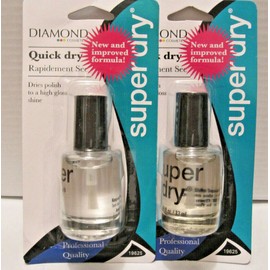Diamond Cosmetics 2 Diamond Cosmetics Super Dry Quick Dry Nail Polish Top Coat New Impoved Formula