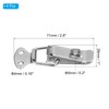 PATIKIL Steel Spring Loaded Toggle Latch 2.8 Inch, 4Pcs Latch