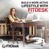FitDesk Under Desk Elliptical Machine, Compact Magnetic Pedal Exerciser for