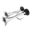 Chrome Dual Trumpet Air Horn 150db Loud Train Sound Electric
