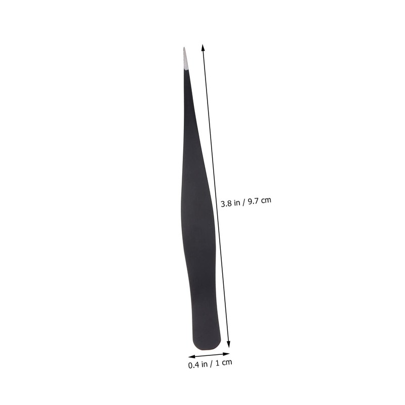 BIUDECO 6pcs Stainless Steel Eyelash Tweezers for Makeup Application Precision