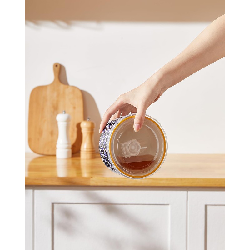 Metahom Ceramic Bowl Set with Lids, Serving Bowls with lids,