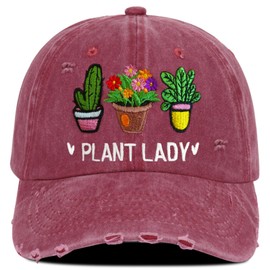 Didirlao Gardening Hat for Gardening Gifts for Women Adjustable Embroidered Garden Hat for Gardeners Women or Wife Mom Grandma