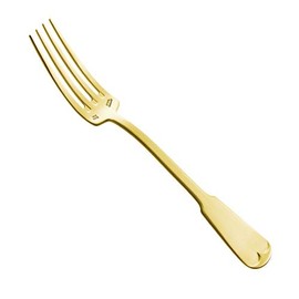 Lutesse Classic Satin Gold Dinner Fork Antibacterial
