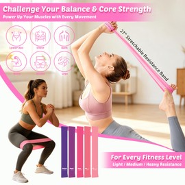 Pedal Resistance Band with Handles, Adjustable Resistance Bands Set for Women, Pilates Kit with Foot Pedals, Tube Bands, Booty Bands, Sliders, Jump Rope and Carry Bag for Home Workouts