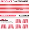 Souhgaue 6 Pieces Striped Table Runner Wedding Polyester Table Decor
