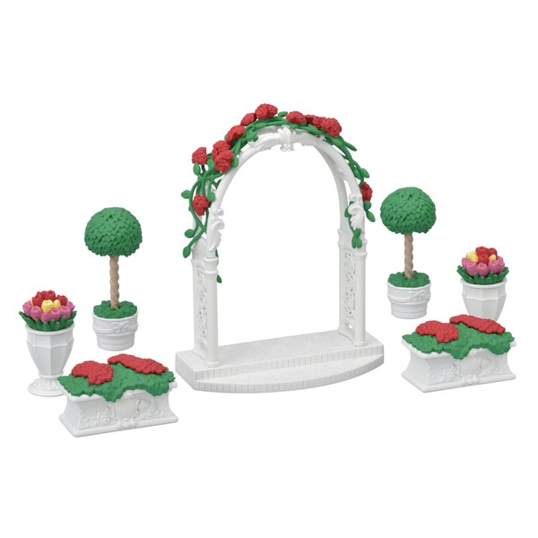 Calico Critters, Town Series, Furniture Sets, Doll House Furniture, Calico Critters Floral Garden Set