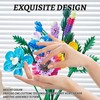 Vocrev Icons Wildflower Bouquet Building Set for Adults, with Vase