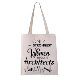 VAMSII Architect Tote Bag Architecture Supplies Bag Women Architect Gifts for Women Architecture Gifts Shoulder Bag (Woman Architects tote)