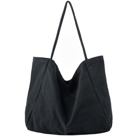 YAVCOOL Canvas Tote Bag for Women Large Hobo Shoulder Bag for Work Travel Casual Message Bag Tote Purse handbags