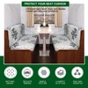 CRFATOP 2 Sets RV Dinette Cushion Covers Printed Camper Cushion