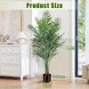 CyanGrove Artificial Areca Palm Plant 6.5Ft Fake Tropical Palm Tree,
