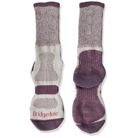 Bridgedale HIKE Lightweight Cotton Cool Comfort Boot-Women's- Large-Plum