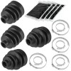 Caltric 2 Front Inner Outer Axle CV Boot Kit for