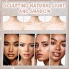 Coffee-coloured palette foundation, Natural-Looking Makeup Palettes, Multi-Use Face Shadow 3D