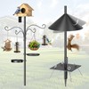 Upgraded Heavy Duty Bird Feeder Pole, 92 Inch Squirrel Proof