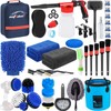 AUTODECO 38Pcs Car Wash Detailing Kit Cleaning Kits with Foam