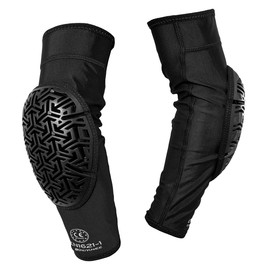 Komine SK-845 Enigma Elbow Protector for Motorcycles, Air Through Elbow Guard, CE2 Standard Black, L
