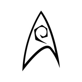 Star Fleet Engineering Insignia Sticker Decal Notebook Car Laptop 3" x 5" (White)