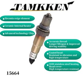 Sensor de oxígeno O2 15664 compatible con Ford F150 Expedition Explorer Freestar Ranger Mazda B2300 B3000 B4000 Mercury Monterey Mountaineer 2000 2001 2002 2003 2004 2005 2006 2007 207 8 4 4 4 09 2010