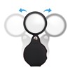 Cobee 5 Pack Mini Magnifier, Pocket Magnifying Glass Foldable 10x