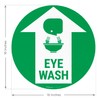 Sigo Signs, Eye Wash and Graphic 10x10 inches, Floor Decal