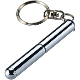 Yanxuan Stainless Steel Metal Pen, Silver Ballpoint Pen, Mini Pocket Pen for Business Gift Automobile Keychains