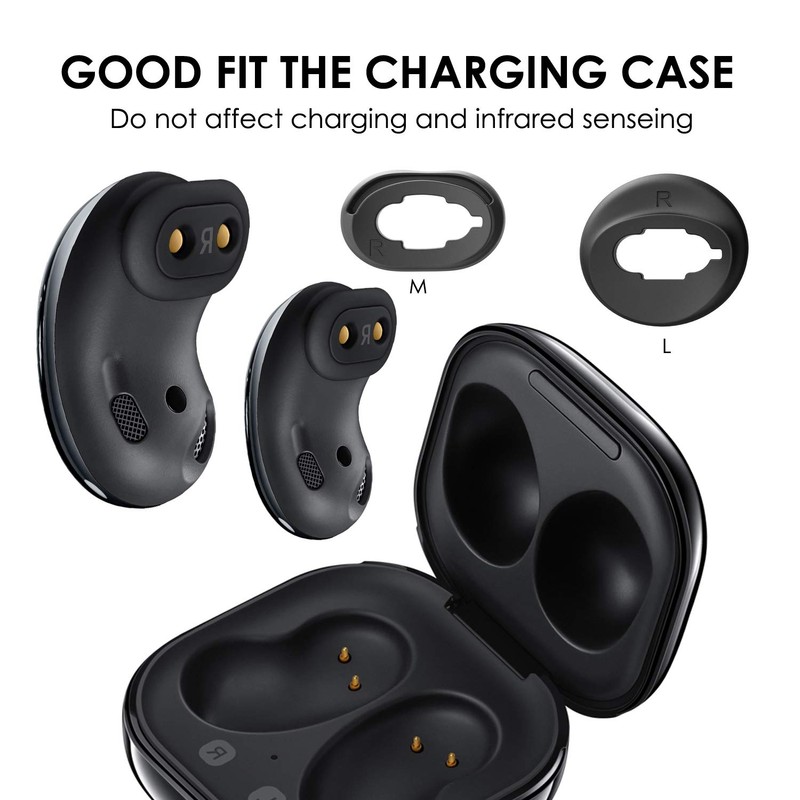 TEEMADE 6 Pairs Silicone Ear Tips Replacement Galaxy Buds Live