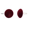 Vissen Fabric Earrings For Women Red Round Stud Earrings Pierced