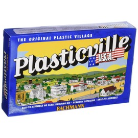 Bachmann Trains - PLASTICVILLE U.S.A. BUILDINGS – CLASSIC KITS - GAS STATION - HO Scale
