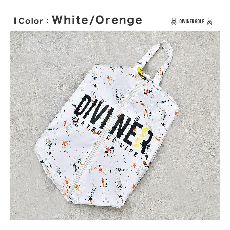 DIVINER GOLF Shoe Case, Golf Equipment, Bag, Splash Design, Exciting,