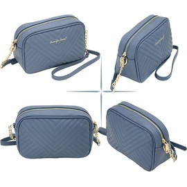 JENNIFER JONES - Fashionable Women's Handbag - Small Shoulder Bag - Crossbody Bag - Shoulder Bag for Going Out, blue